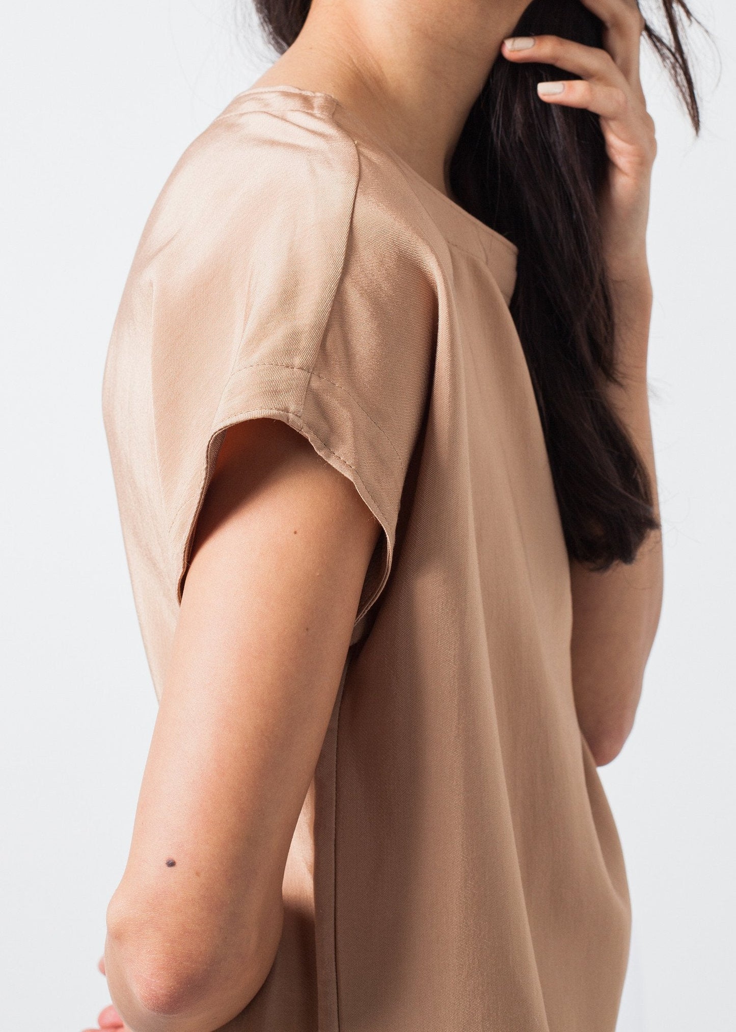 Philomene Dress in Camel (6707084656734)