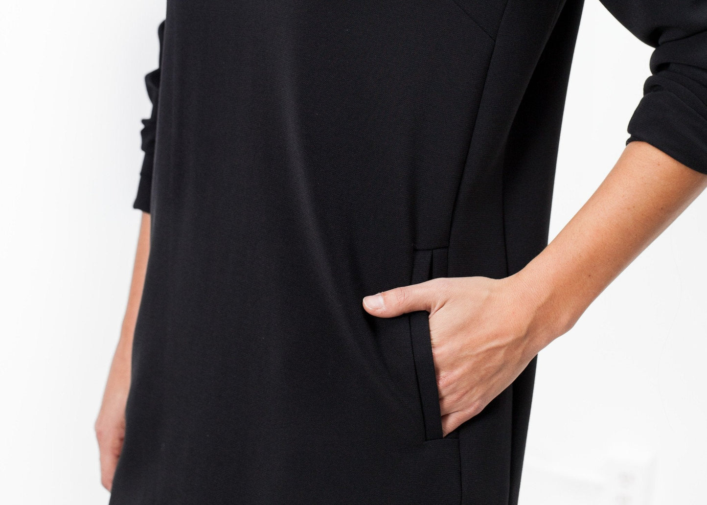A-Line Pocket Shift in Black (6707102122078)