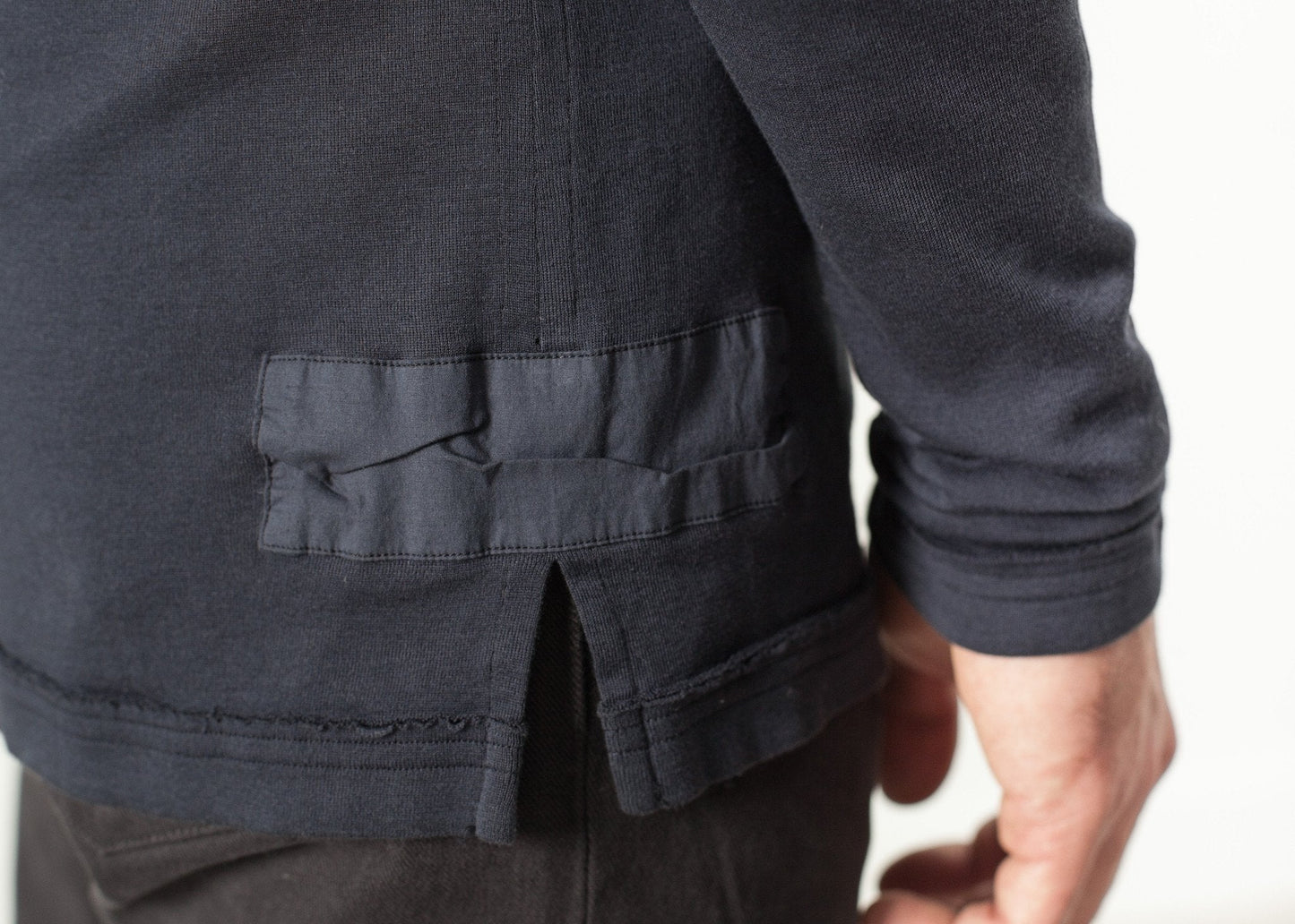 Cotton Henley in Blue Grey (6707095863390)