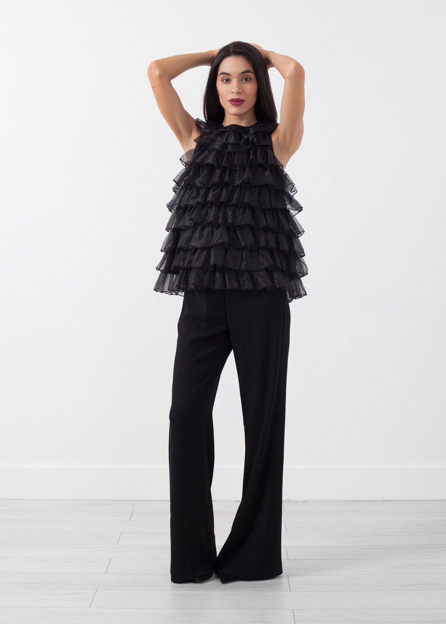 Organza Ruffle Top (6707092324446)