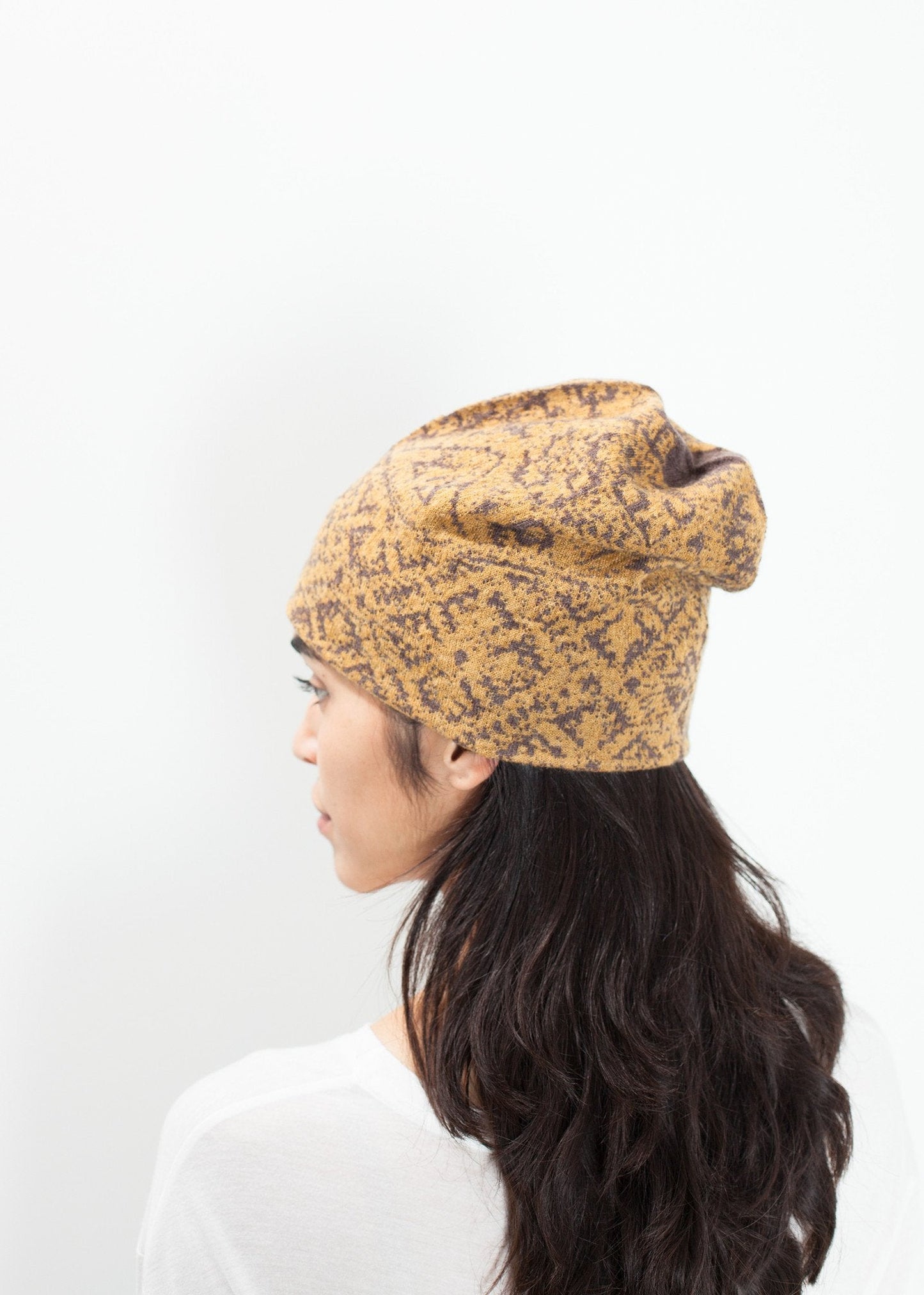 Reversible Beanie in Amber (6707103793246)