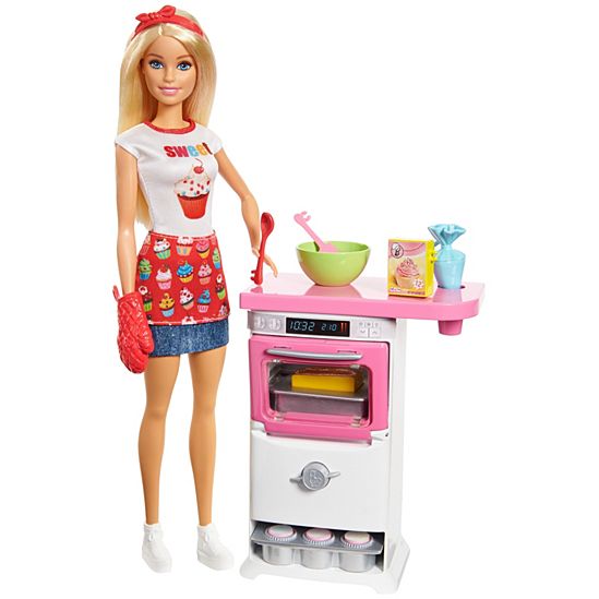 Barbie Bakery Chef Doll and Playset (6589223665758)