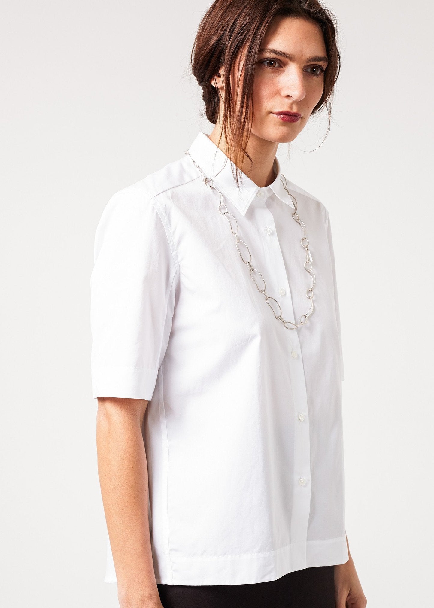 Lara Shirt in White (6707089506398)