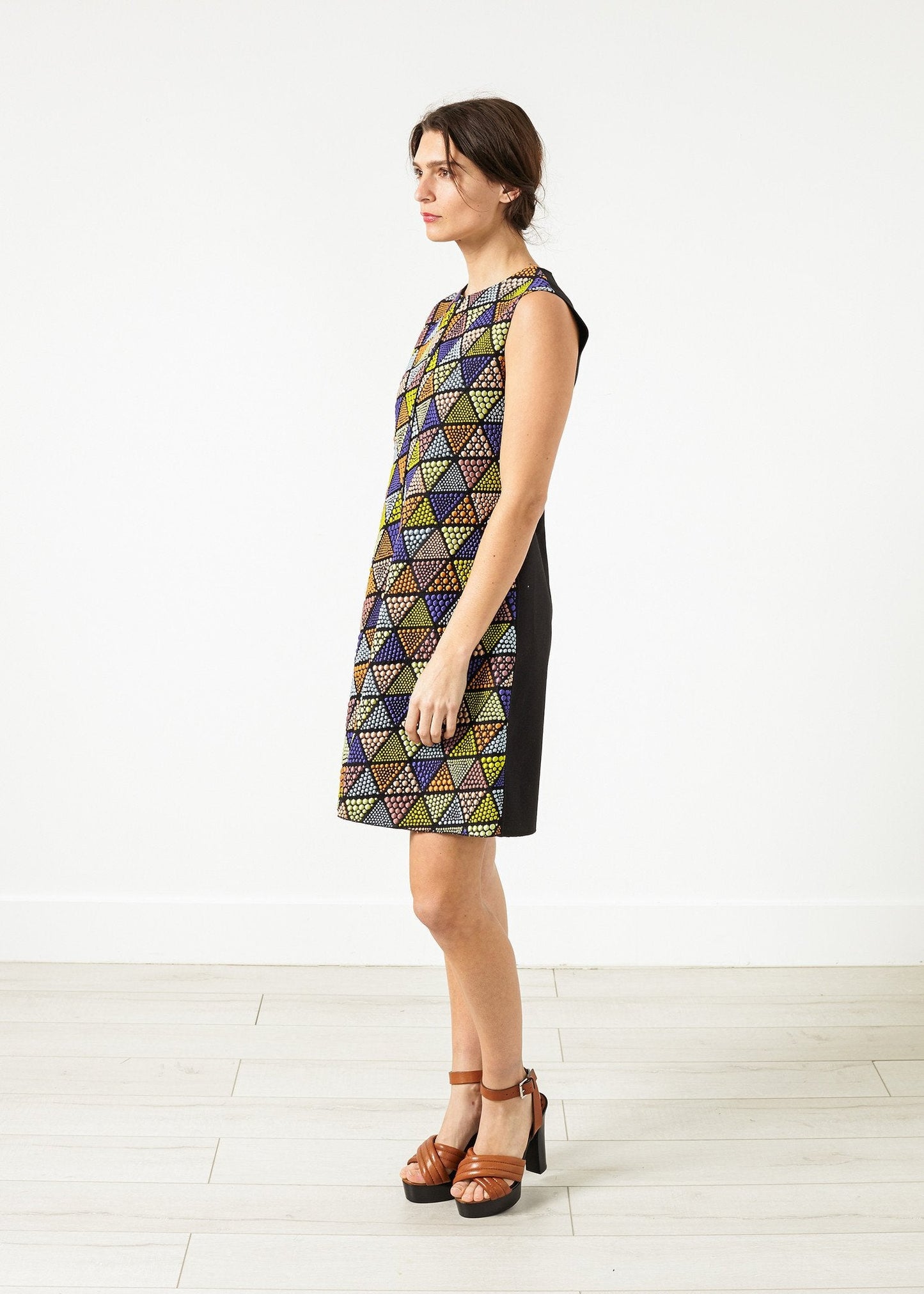 Triangle Sleeveless Dress in Multi (6707090423902)