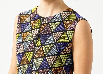 Triangle Sleeveless Dress in Multi (6707090423902)