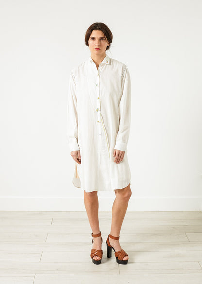 Pleated Sleeve Tunic in White (6707094618206)