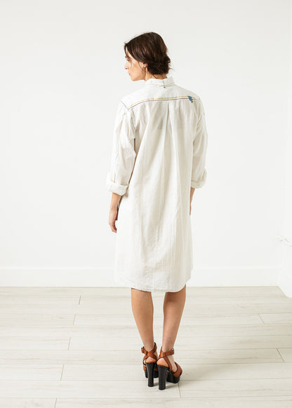 Pleated Sleeve Tunic in White (6707094618206)