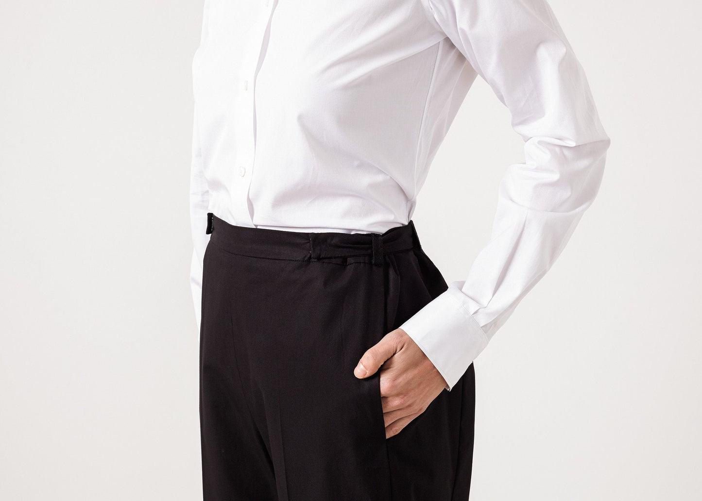 Wide Cropped Trouser in Black (6707090030686)