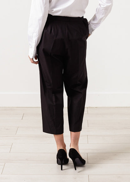 Wide Cropped Trouser in Black (6707090030686)