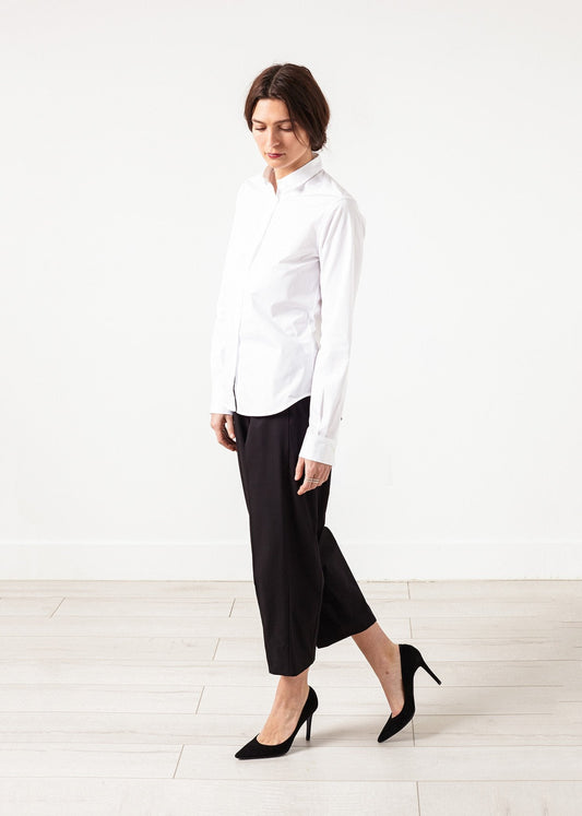 Wide Cropped Trouser in Black (6707090030686)