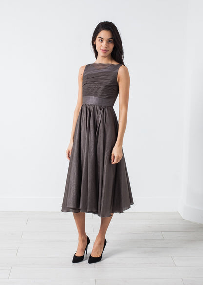 Voile Dress in Grey Pearl (6707089342558)