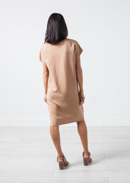 Philomene Dress in Camel (6707084656734)