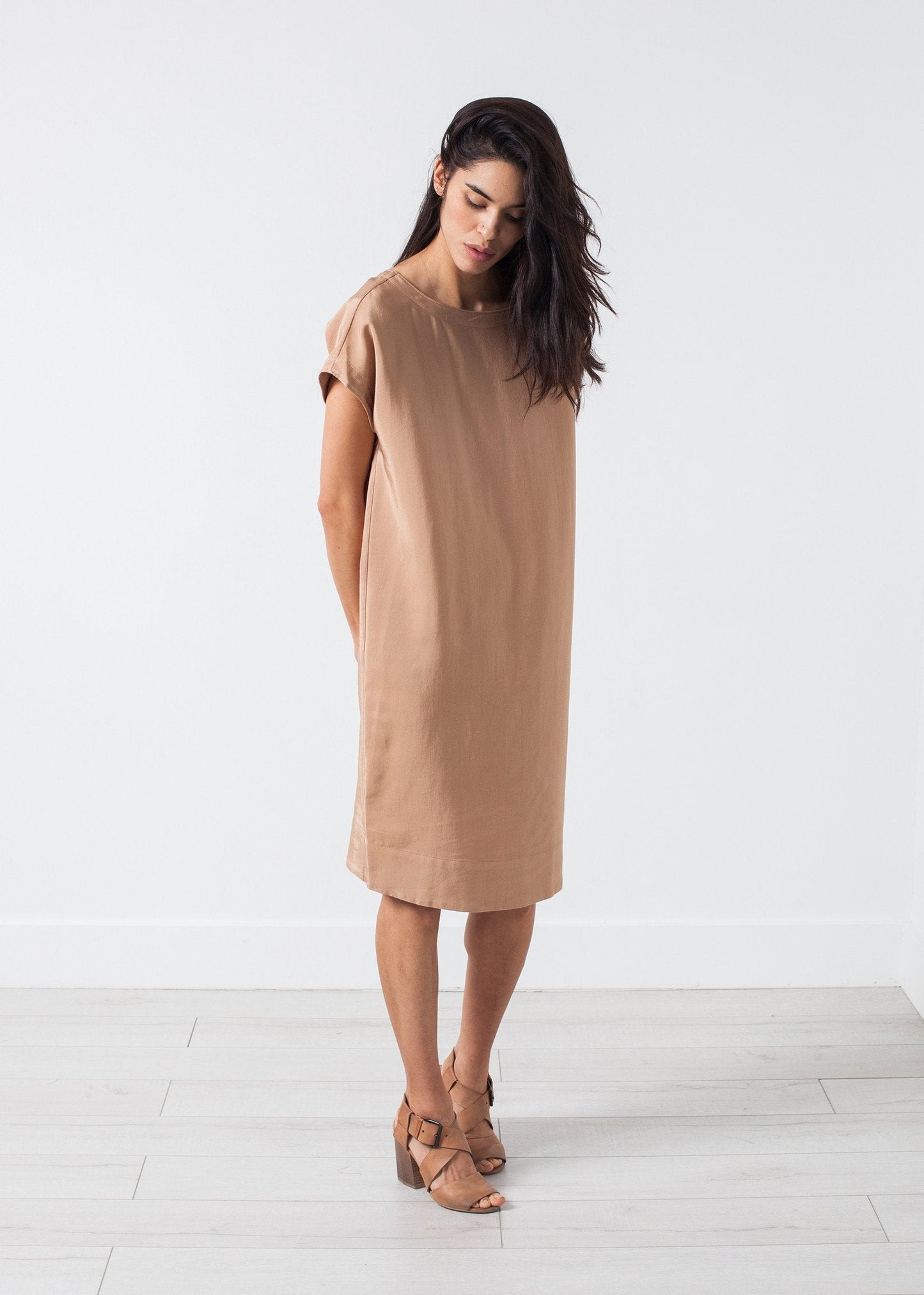 Philomene Dress in Camel (6707084656734)