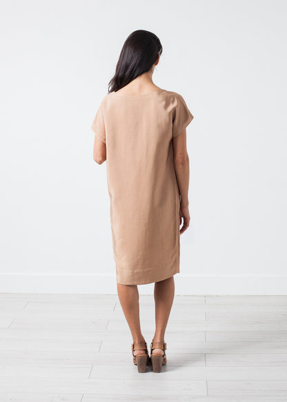 Philomene Dress in Camel (6707084656734)