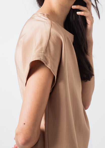Philomene Dress in Camel (6707084656734)