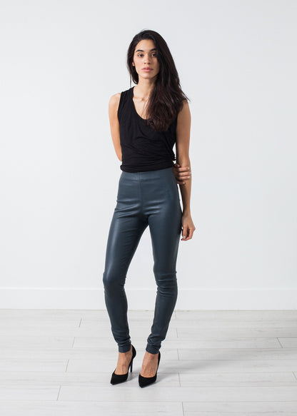 Elenaso Leather Trouser in Cool Grey (6707084722270)