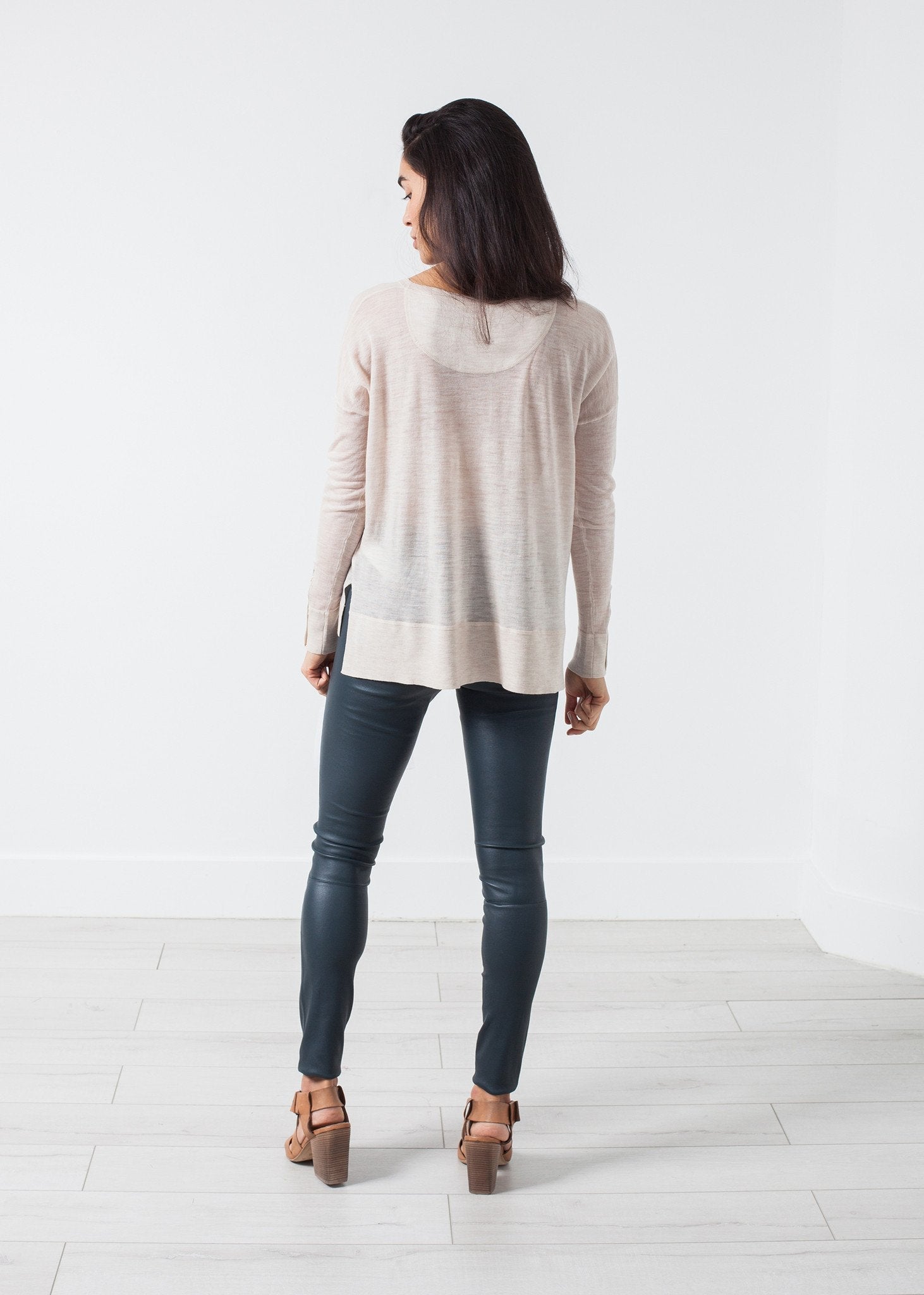 Elenaso Leather Trouser in Cool Grey (6707084722270)