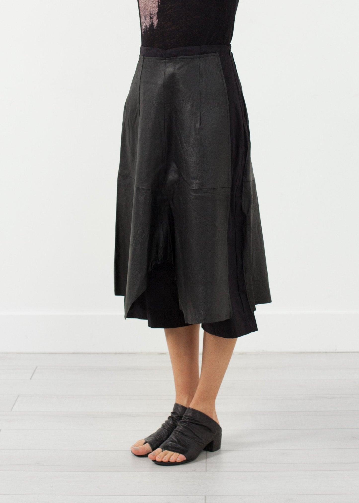 Leather Drop Crotch Pants (6707076595806)