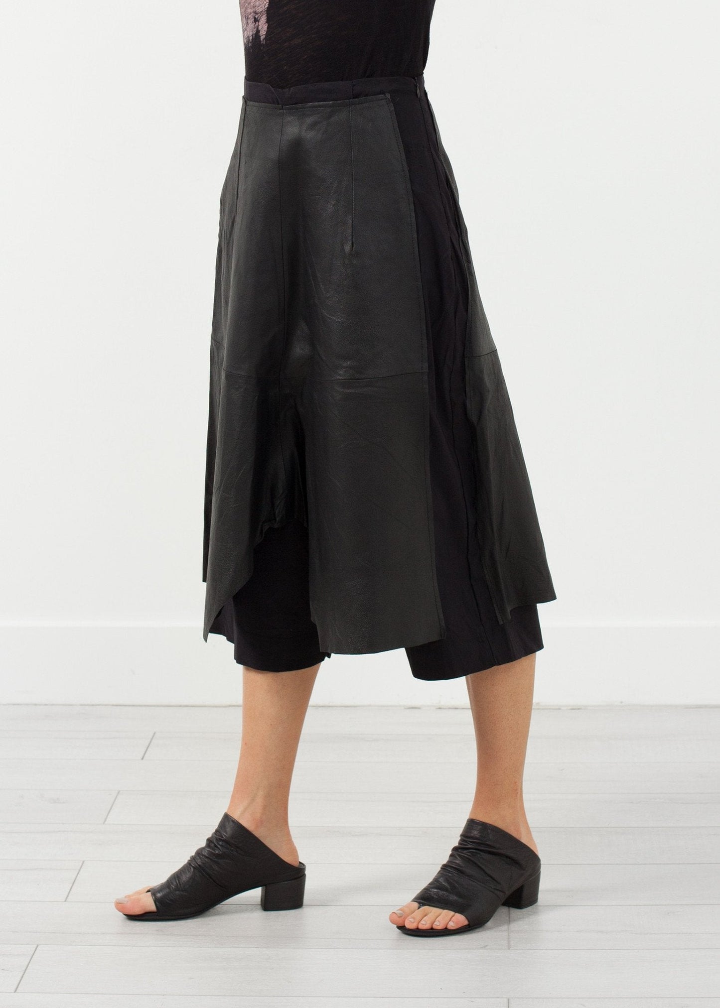 Leather Drop Crotch Pants (6707076595806)