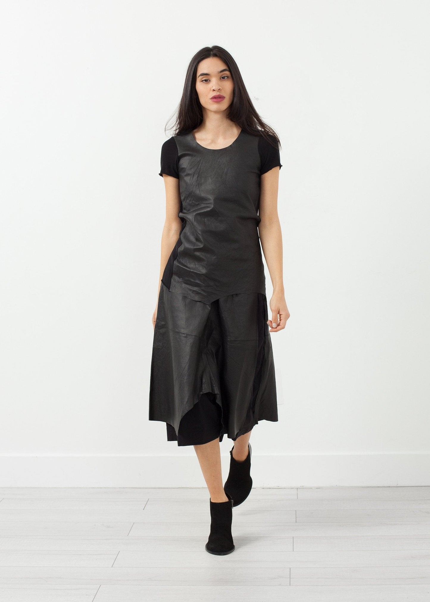 Leather Drop Crotch Pants (6707076595806)