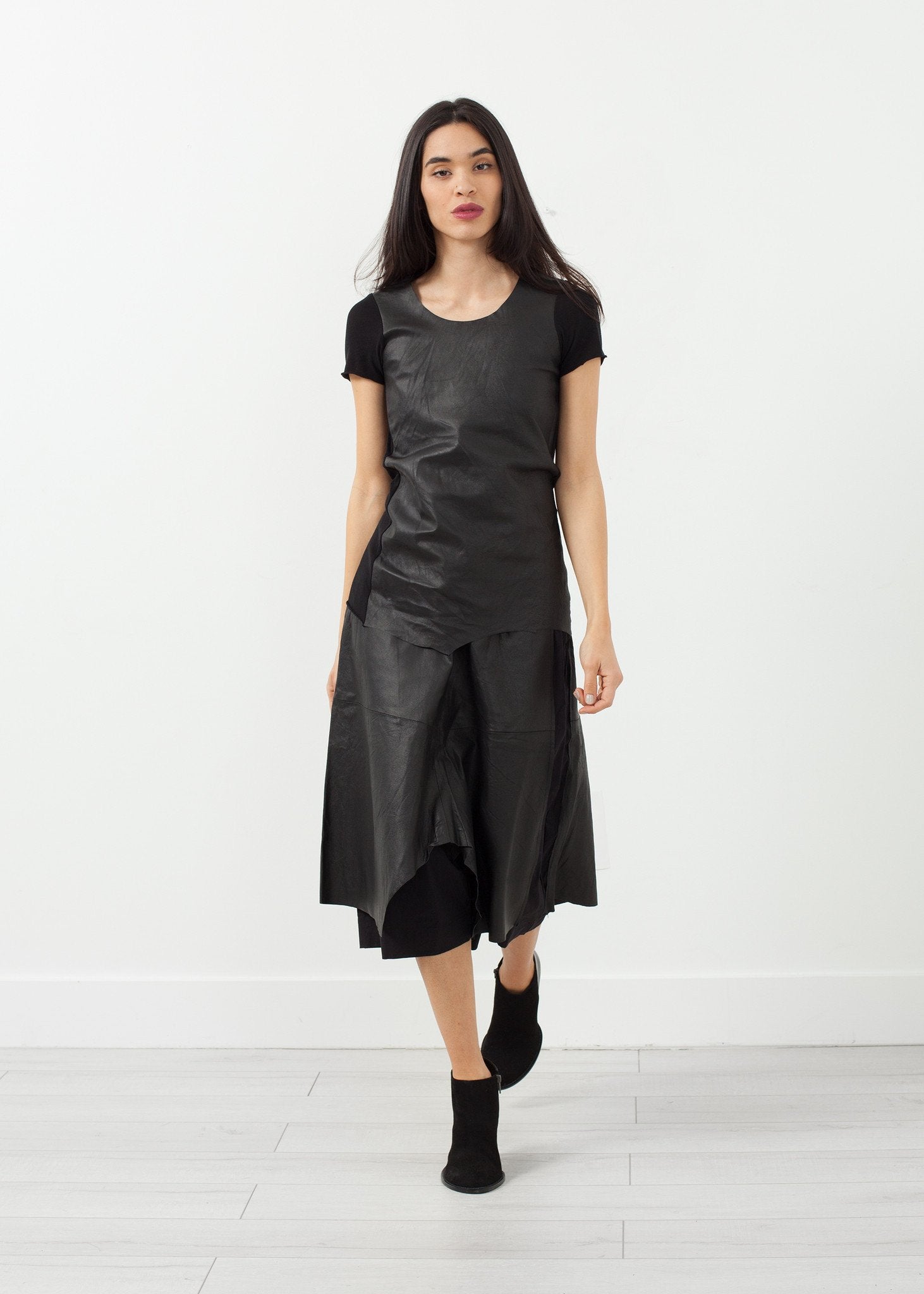 Leather Drop Crotch Pants (6707076595806)