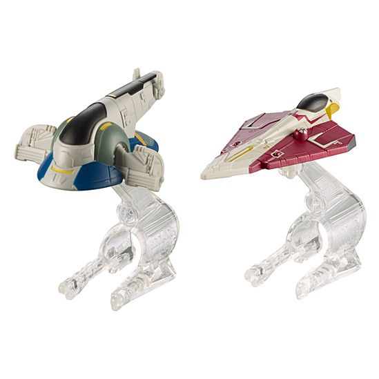 Hot Wheels Star Wars Slave 1 Vs. Jedi Starfighter Starship 2-Pack (6589226123358)