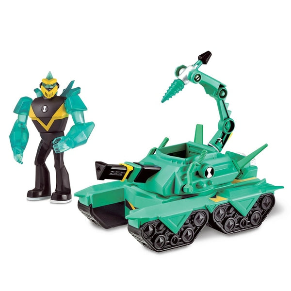 Ben 10 Transforming Vehicle With Figure - Diamond Head Power Tank (6589222125662)