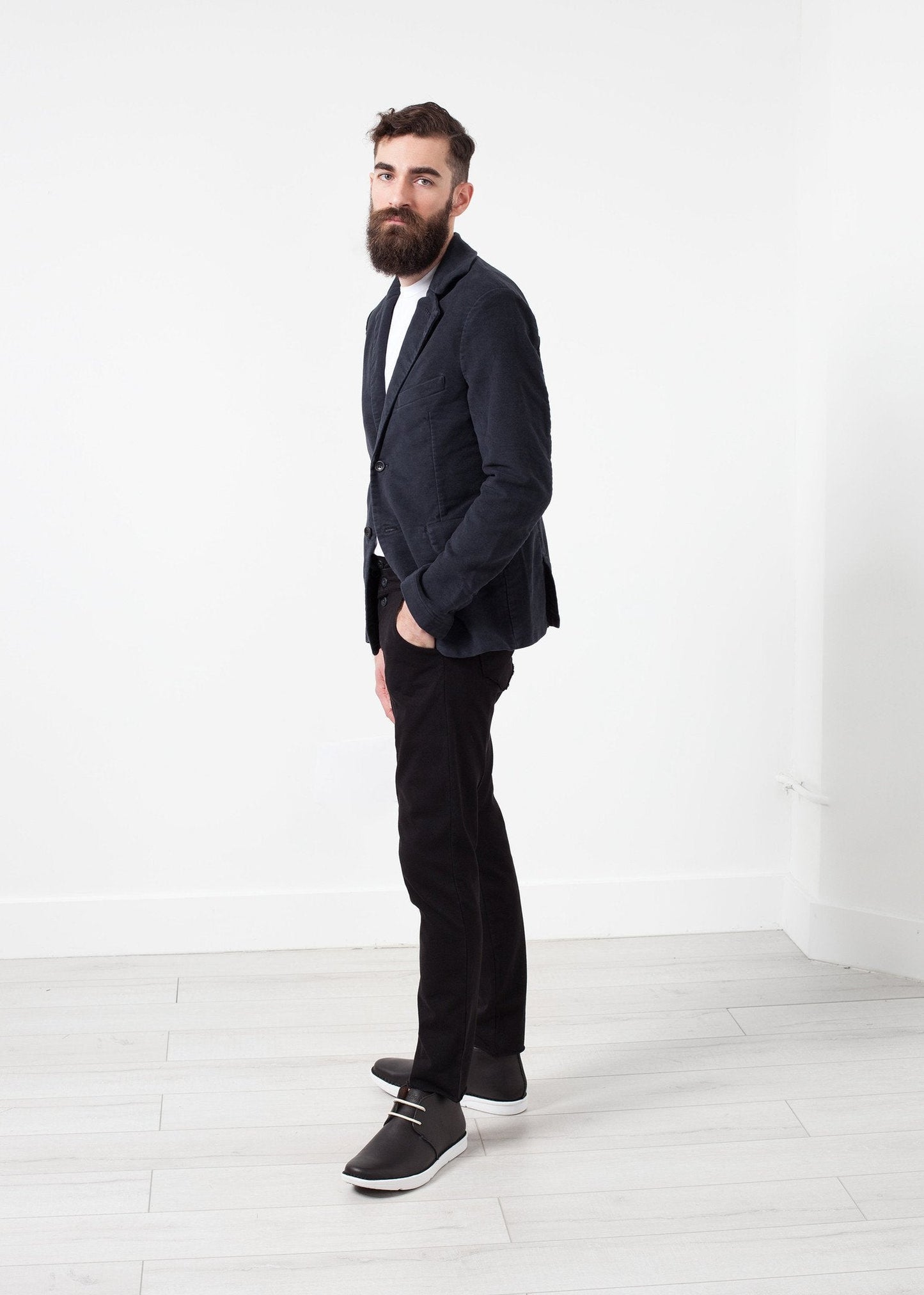 Zepo Brushed Cotton Blazer (6707083608158)