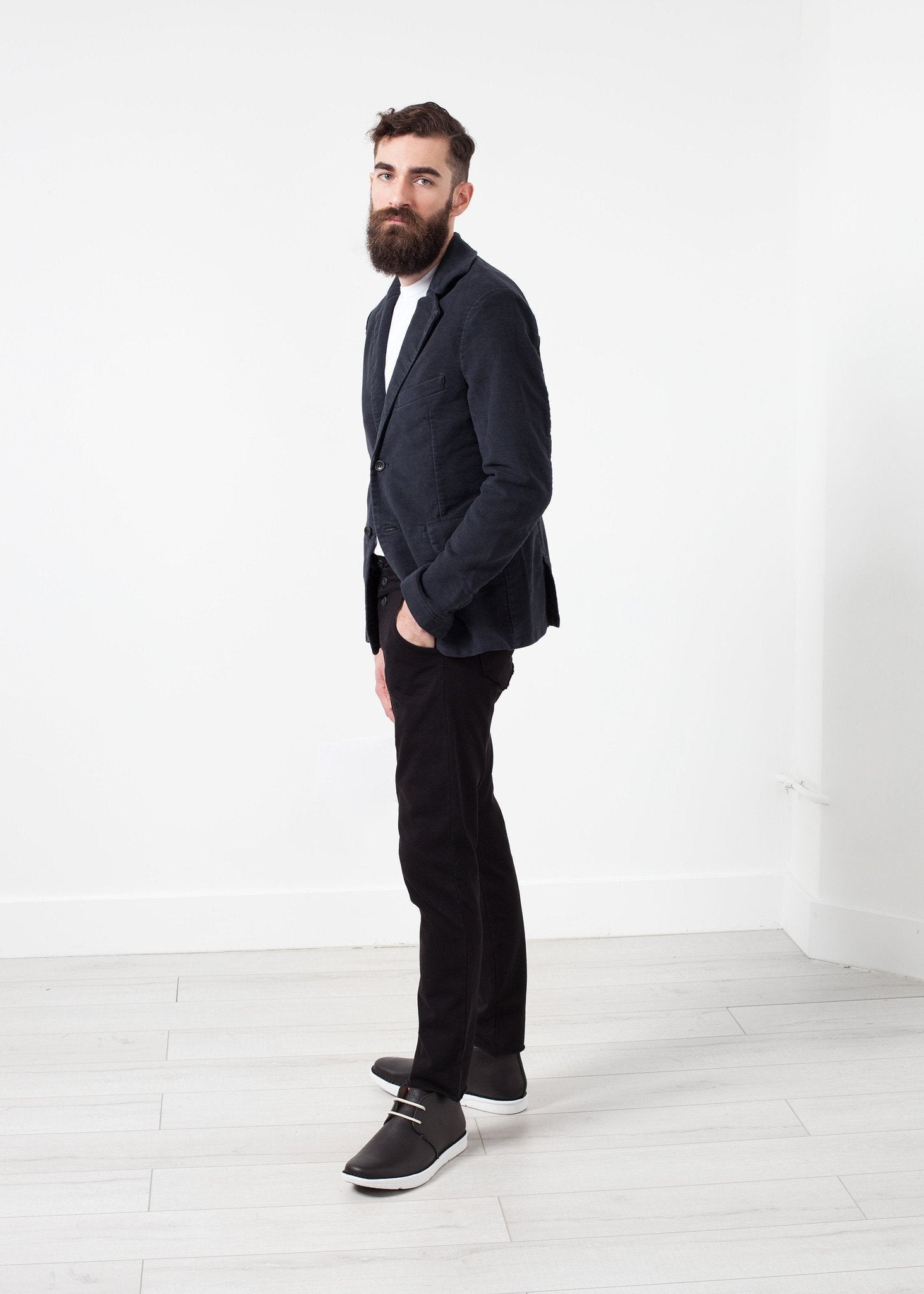 Zepo Brushed Cotton Blazer (6707083608158)