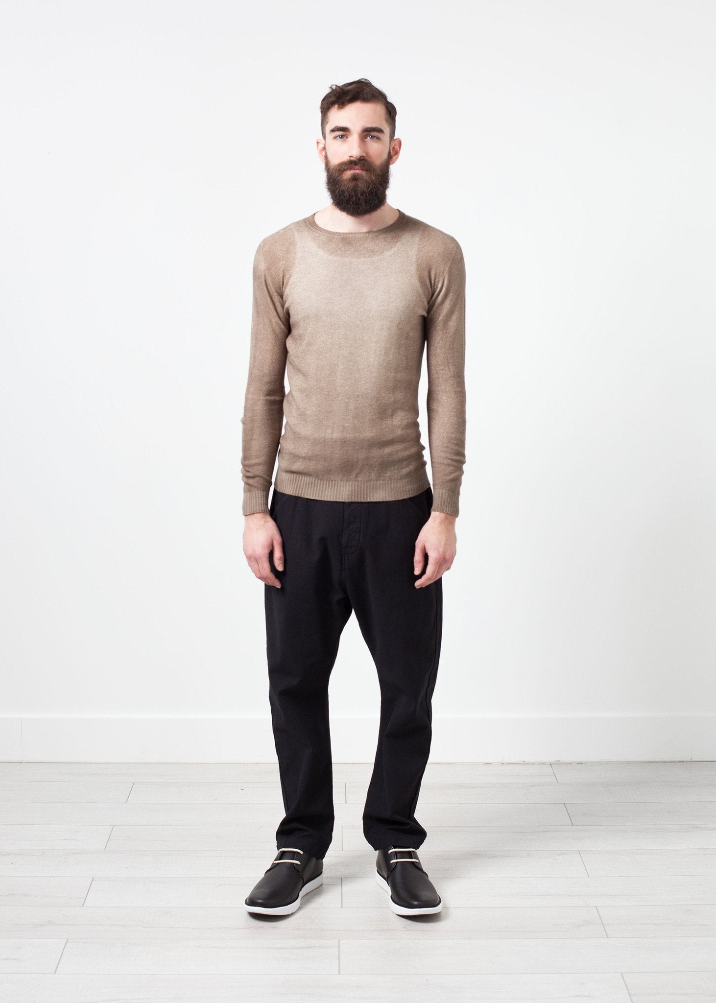 Mottled Cashmere Crewneck (6707081379934)