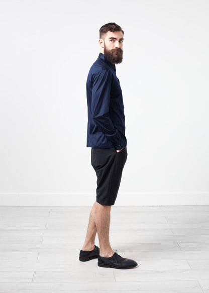 Scotland Button-Up in Navy (6707090948190)