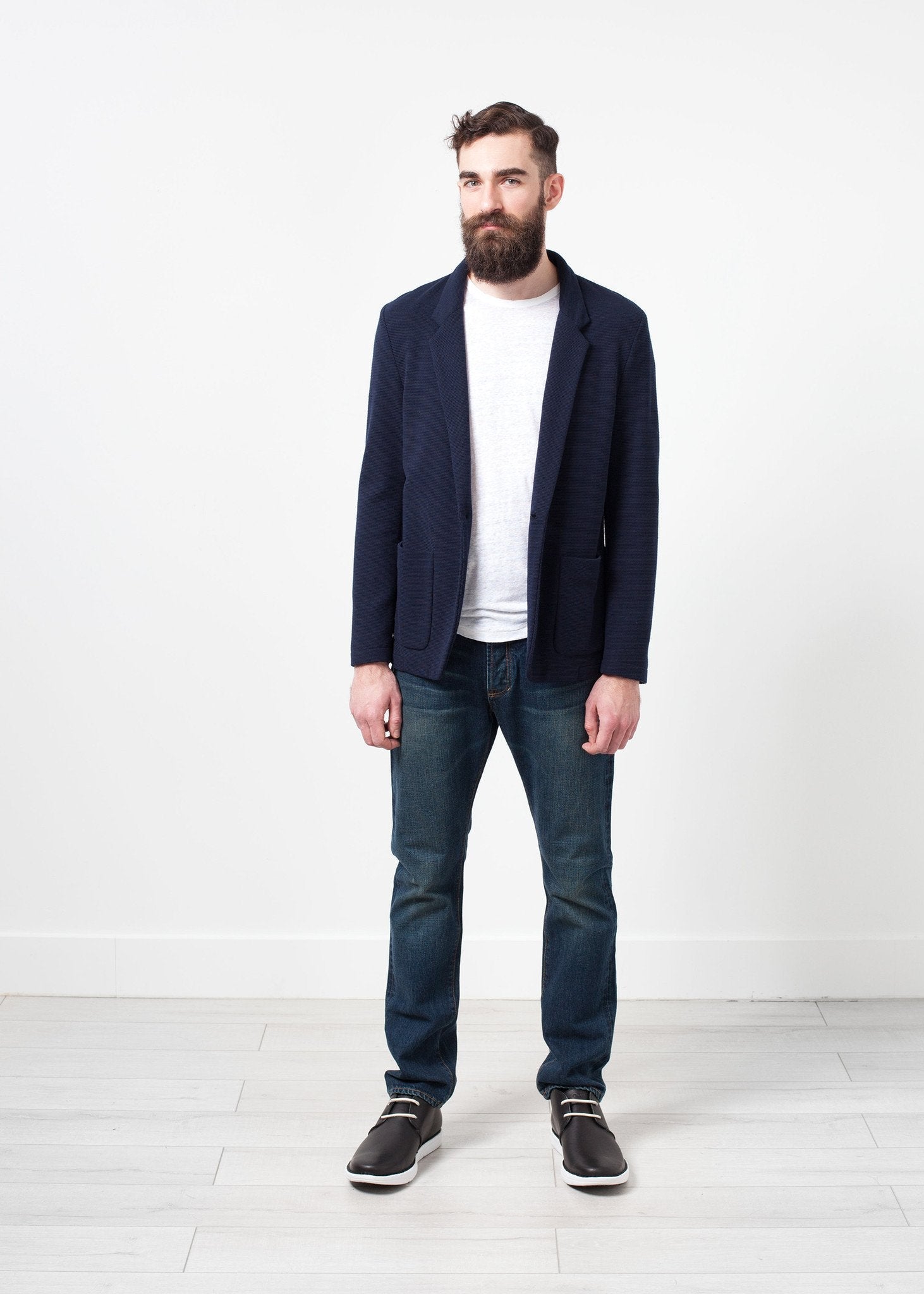 Cotton Jacket in Navy (6707090849886)