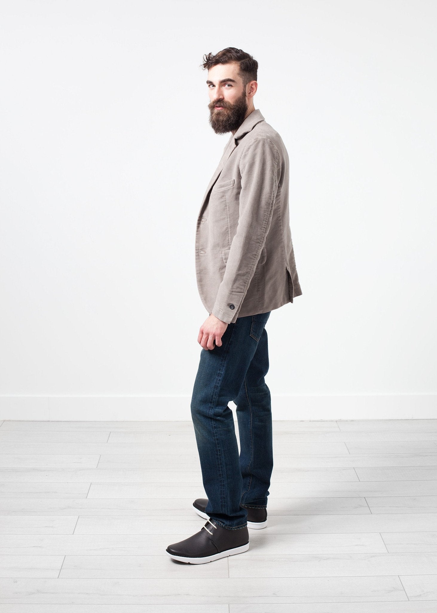 Zepo Brushed Cotton Blazer (6707083804766)