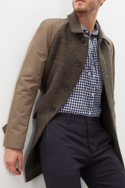 Raglan Maniche Coat in Olive (6707102548062)