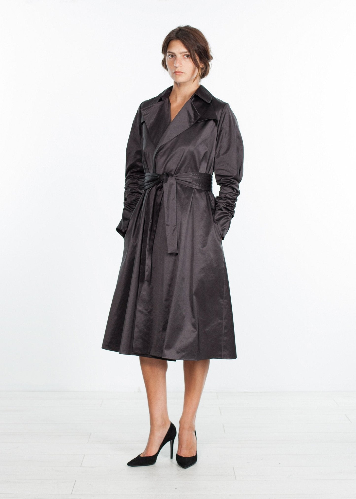 Trench Coat in Black (6707104219230)