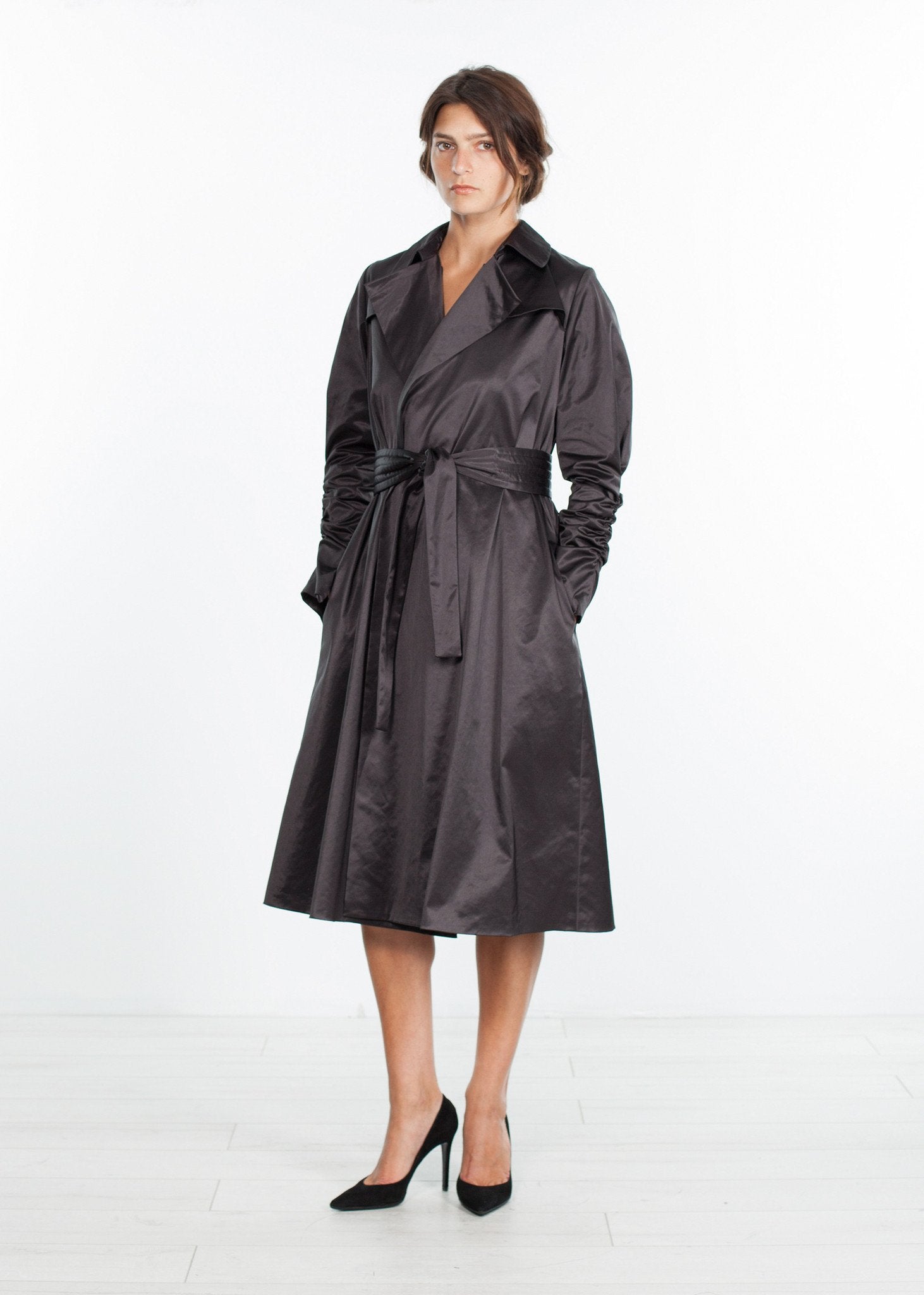 Trench Coat in Black (6707104219230)