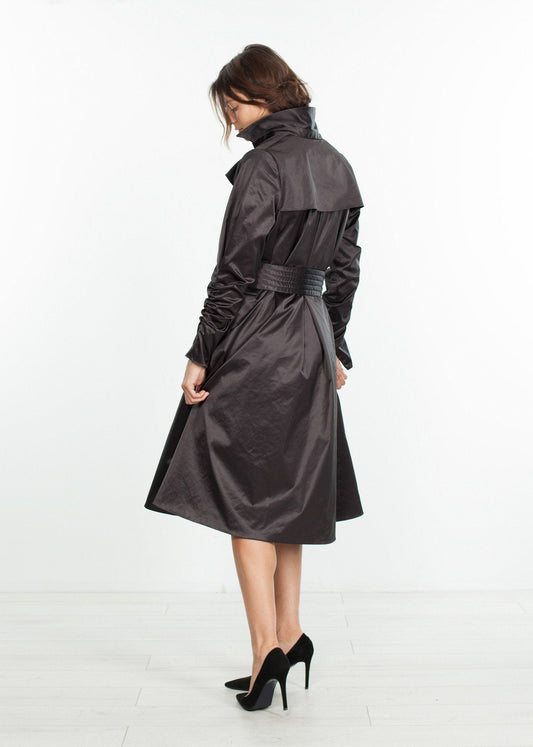 Trench Coat in Black (6707104219230)
