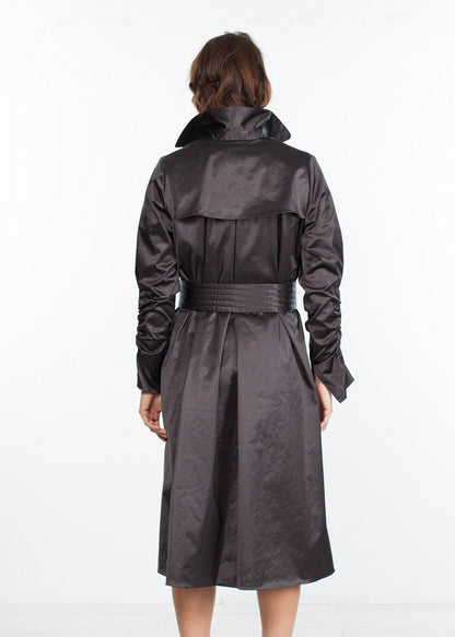 Trench Coat in Black (6707104219230)