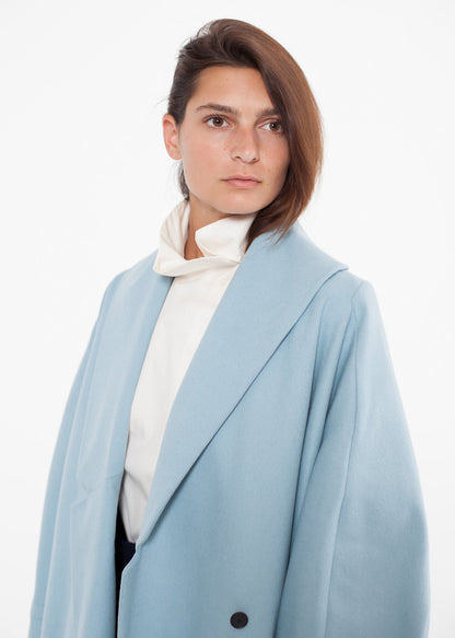 Full Collar Poplin Blouse in Off White (6707103334494)