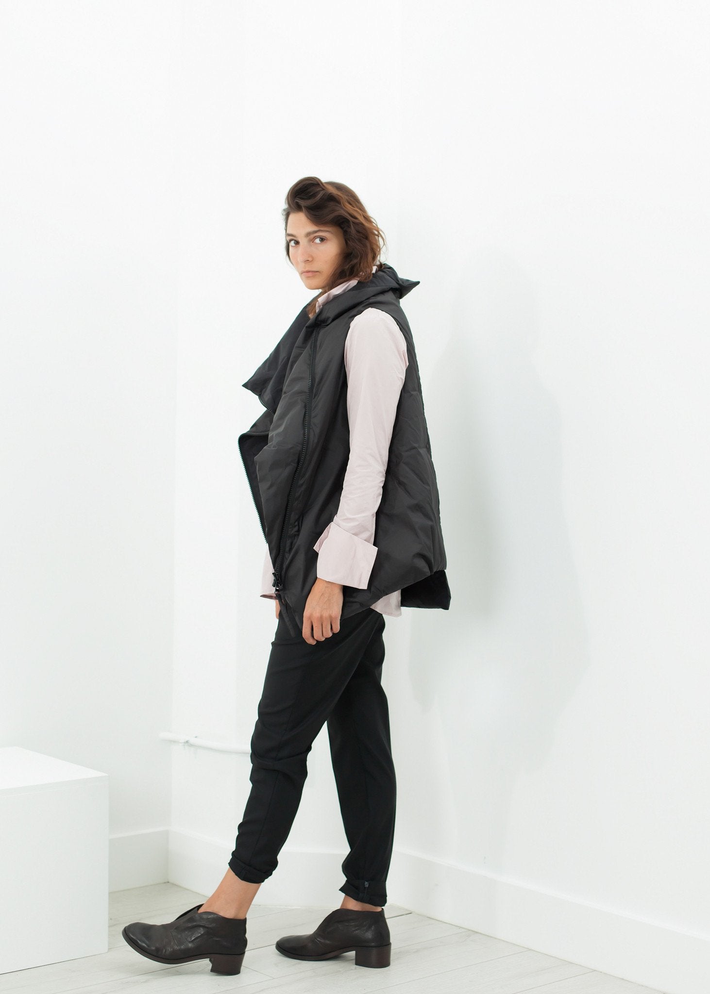 Pointed Collar Blouse in Rose (6707099992158)