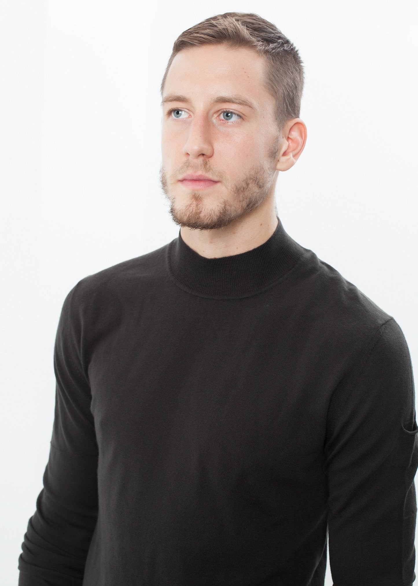 Merino Knit Turtleneck in Cavern (6707100713054)