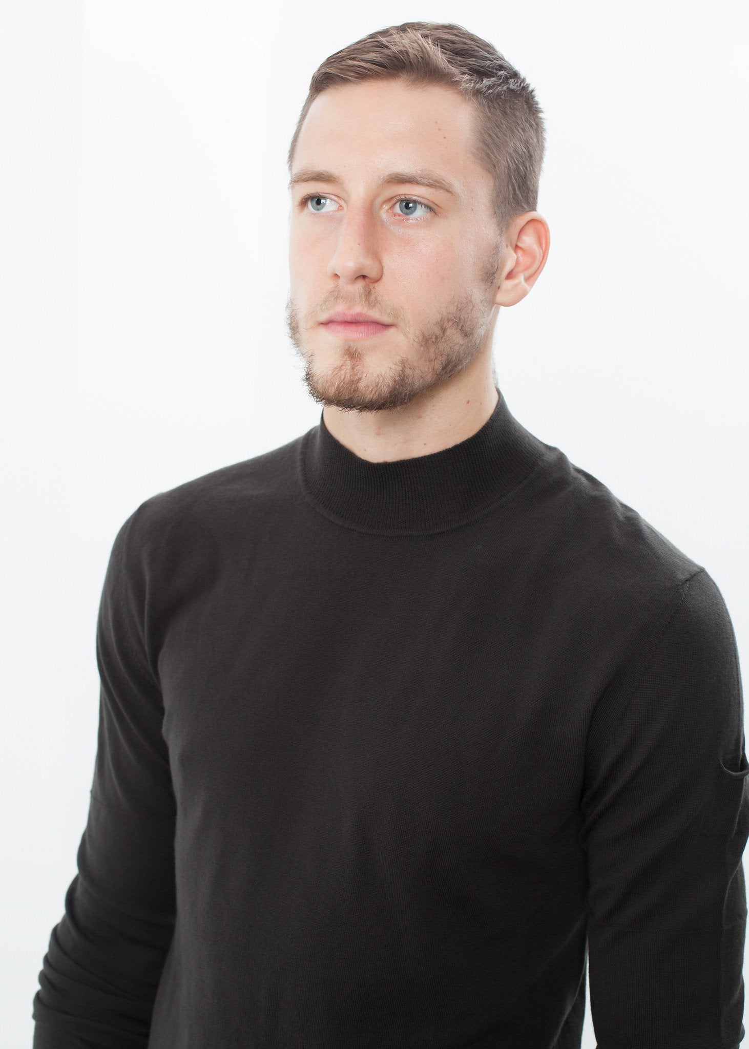 Merino Knit Turtleneck in Cavern (6707100713054)
