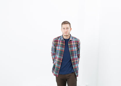 Riccardo Button-Up in Plaid Multi (6707104514142)