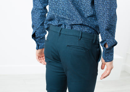 Diamond Weave Trouser in Sky (6707099631710)