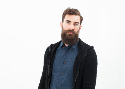 Pill Zip Sweater in Black (6707101270110)