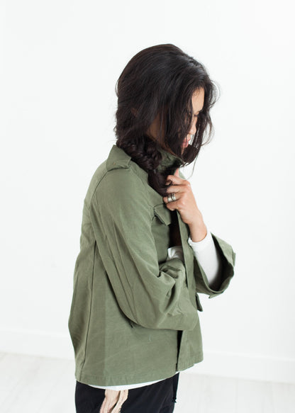 Big Army Jacket in Olive (6707100188766)