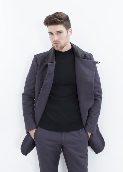 Merino Knit Turtleneck in Black (6707100778590)