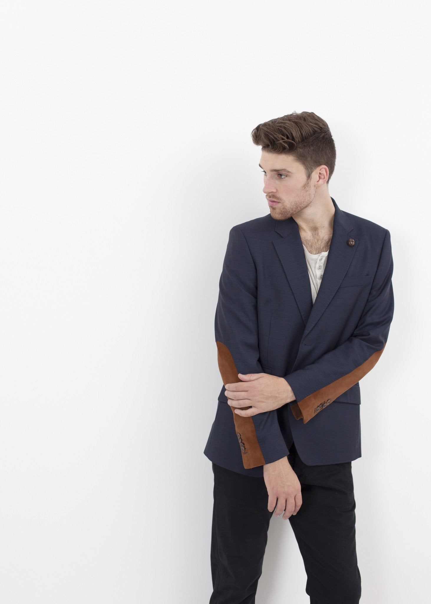 Swift Low Blazer in Navy (6707098550366)