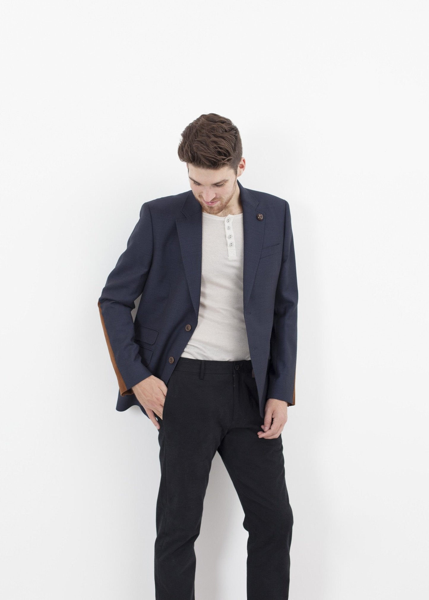 Swift Low Blazer in Navy (6707098550366)