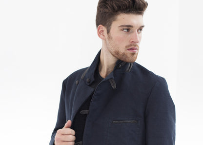 Taurin Jacket in Navy (6707098910814)